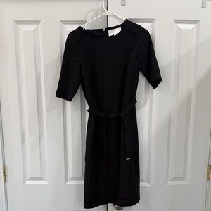 Hugo Boss Black Short-Sleeve Midi Sheath Dress